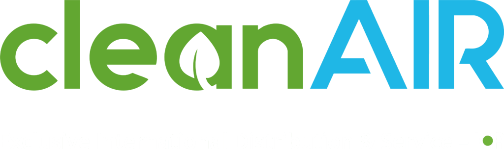cleanAir Logo mit dem Exclusive Internation Distributor & Service ICA Zusatz.